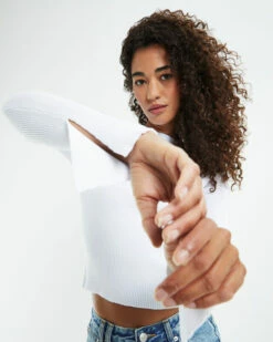 Luxe Knitted Long Sleeve White 13 Luxe Knitted Long Sleeve White -Insight Shop 6 54566