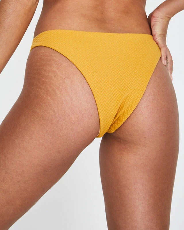 Minkpink Golden Hills High Cut Bikini Bottoms Gold 8 Minkpink Golden Hills High Cut Bikini Bottoms Gold - Image 6