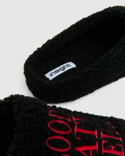 Insight Sheila Shag Slides Black/Red 12 Insight Sheila Shag Slides Black/Red -Insight Shop 6 55953