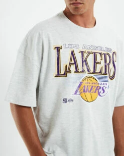 Mitchell & Ness Underscored OS T-Shirt Los Angeles Lakers White Marle 13 Mitchell & Ness Underscored OS T-Shirt Los Angeles Lakers White Marle -Insight Shop 6 56737