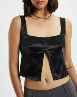 Stella Silky Corset Top Black 13 Stella Silky Corset Top Black -Insight Shop 6 56881