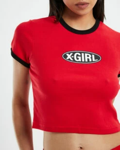 Basic Oval Logo T-Shirt Ringer Red 13 Basic Oval Logo T-Shirt Ringer Red -Insight Shop 6 56988