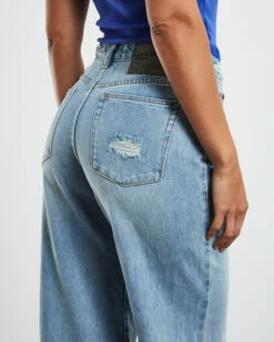 One Teaspoon Hendrixe Jackson Mid Waist Wide Leg Jeans Blue -Insight Shop 6 57090