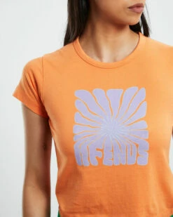 Afends Recycled Baby Tee Tangerine Orange -Insight Shop 6 57620