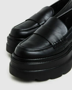 Peyton Platform Loafers Smooth Black -Insight Shop 6 58388