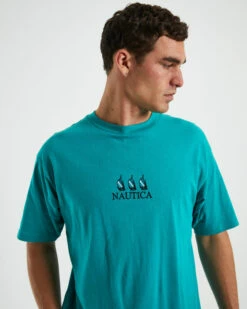 Nautica Lando Short Sleeve T-Shirt Green 13 Nautica Lando Short Sleeve T-Shirt Green -Insight Shop 6 58713