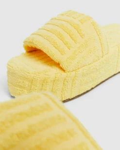 Tori Terry Slides Yellow -Insight Shop 6 59638