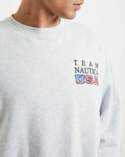 Nautica Norrie Long Sleeve Sweatshirt In Ice Marle Grey -Insight Shop 6 59719