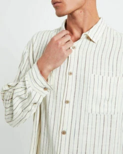 Tesky Linen Long Sleeve Shirt In Natural 13 Tesky Linen Long Sleeve Shirt In Natural -Insight Shop 6 61889