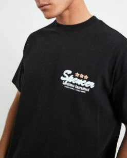 Spencer Motel Short Sleeve T-Shirt In Black -Insight Shop 6 61907