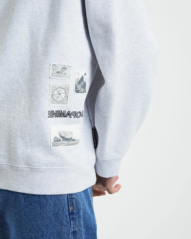 Lucid Crewneck Jumper Frost In Marle Grey 8 Lucid Crewneck Jumper Frost In Marle Grey - Image 6