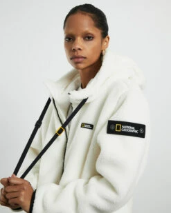 National Geographic Costoni Fleece Hoodie Zip-Up Jacket Sugar Swizzle Ivory 13 National Geographic Costoni Fleece Hoodie Zip-Up Jacket Sugar Swizzle Ivory -Insight Shop 6 72288