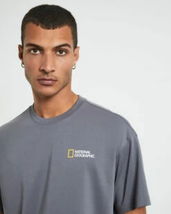 National Geographic Supima Short Sleeve T-Shirt Iron Grey -Insight Shop 6 72571