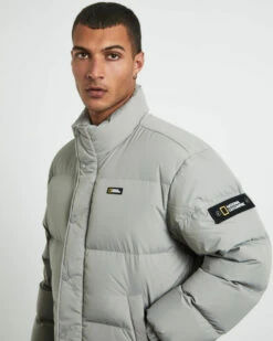 National Geographic Rayman Short Length Duck Down Jacket Oak Beige -Insight Shop 6 72818