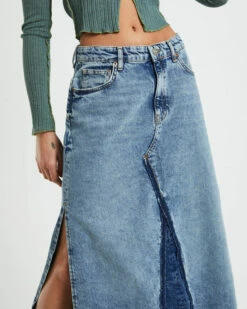 BDG Urban Outfitters BDG Denim Midi Skirt In Blue -Insight Shop 6 73061