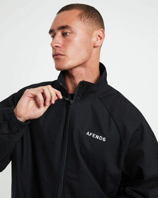 Afends Icebergs Recycled Canvas Jacket Black 8 Afends Icebergs Recycled Canvas Jacket Black - Image 6