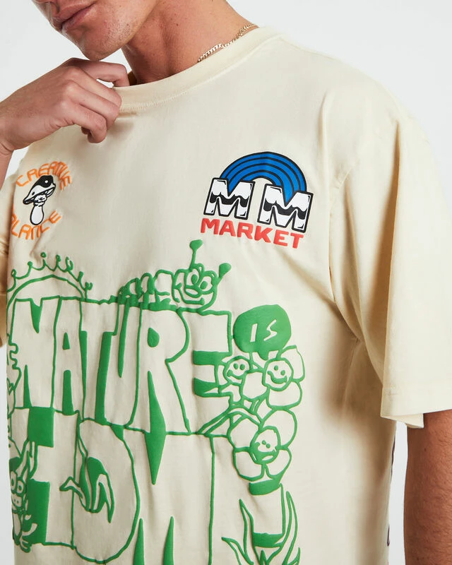 MARKET Nature Is Home Short Sleeve T-Shirt In Sand 8 MARKET Nature Is Home Short Sleeve T-Shirt In Sand - Image 6