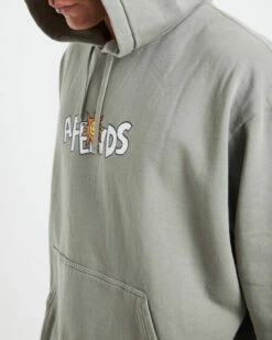 Afends Sunshine Recycled Pull On Hoodie In Olive Green -Insight Shop 6 73142