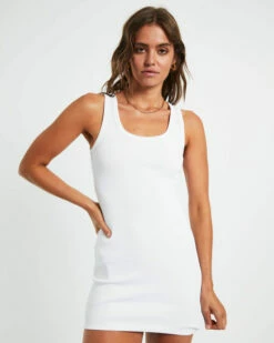 Super Scoop Classic Dress In White 13 Super Scoop Classic Dress In White -Insight Shop 6 73444