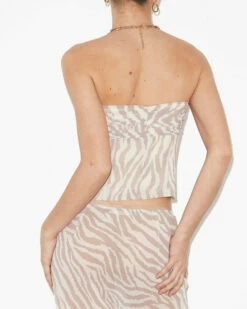 Studio Cassie Ruched Corset Top In Beige -Insight Shop 6 73772