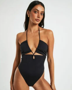 Bandeau One Piece In Black 13 Bandeau One Piece In Black -Insight Shop 6 74969