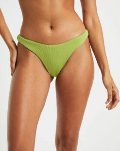 Rib Cheeky Cut Bikini Bottoms In Citrus Green -Insight Shop 6 75116