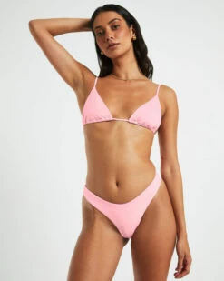 Classic Trangle Bikini Top In Pink 15 Classic Trangle Bikini Top In Pink -Insight Shop 7 74800