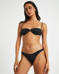 Skinny Strap Underwire Top In Black 15 Skinny Strap Underwire Top In Black -Insight Shop 7 74865