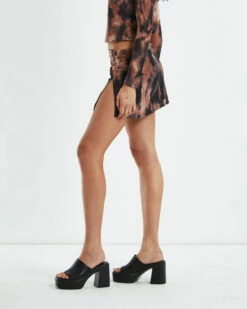 Amina Low RIse Split Mini Skirt Multi -Insight Shop 8 18831